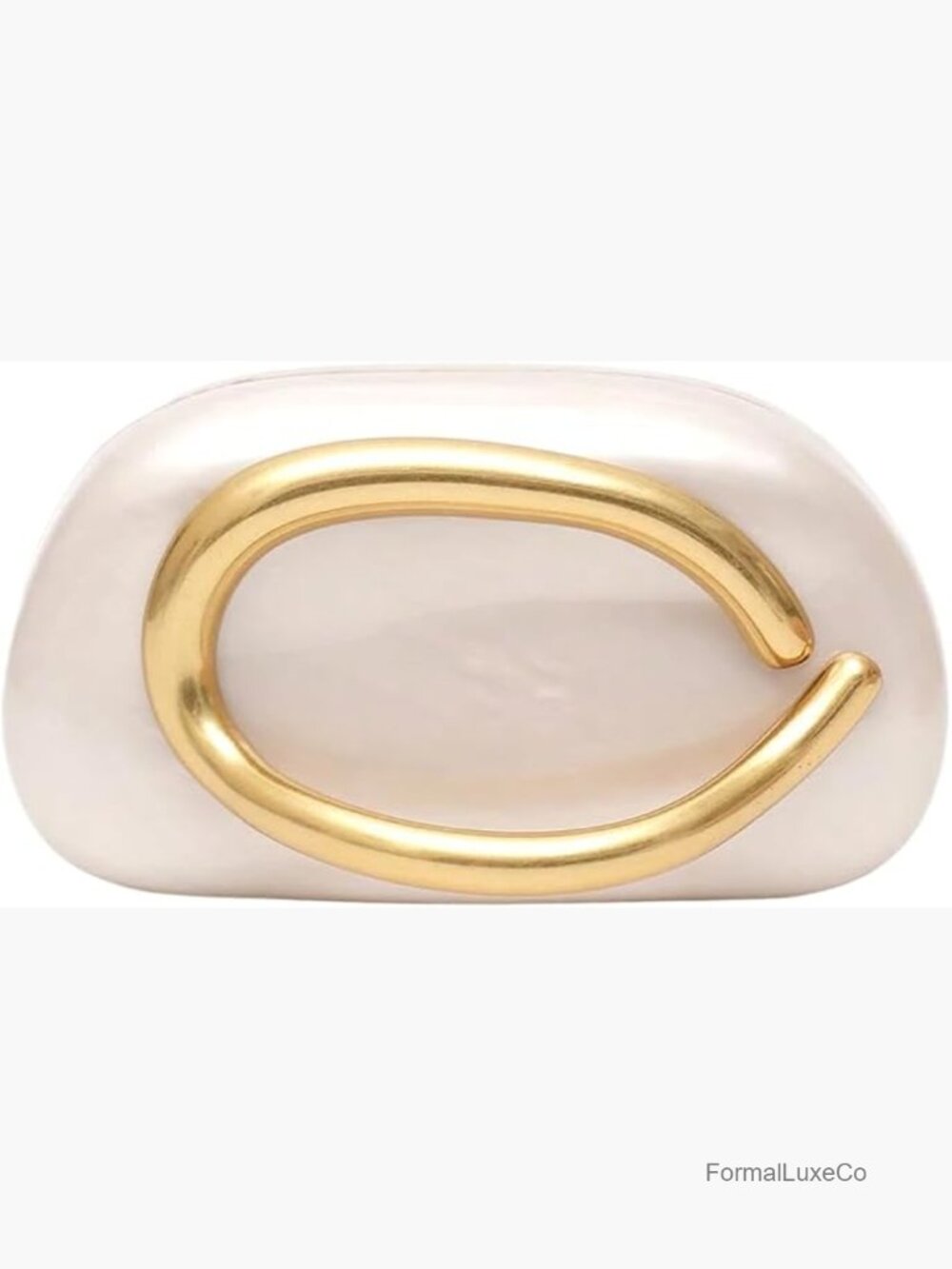 Acrylic Clutch Box Metal Handle Evening Bag Crossbody Purse Wedding Party - Picture 1 of 7